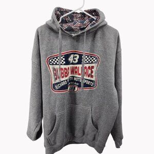 Bubba Wallace NASCAR Hoodie L Ouray Sportswear Cotton/Polyester Blend Gray